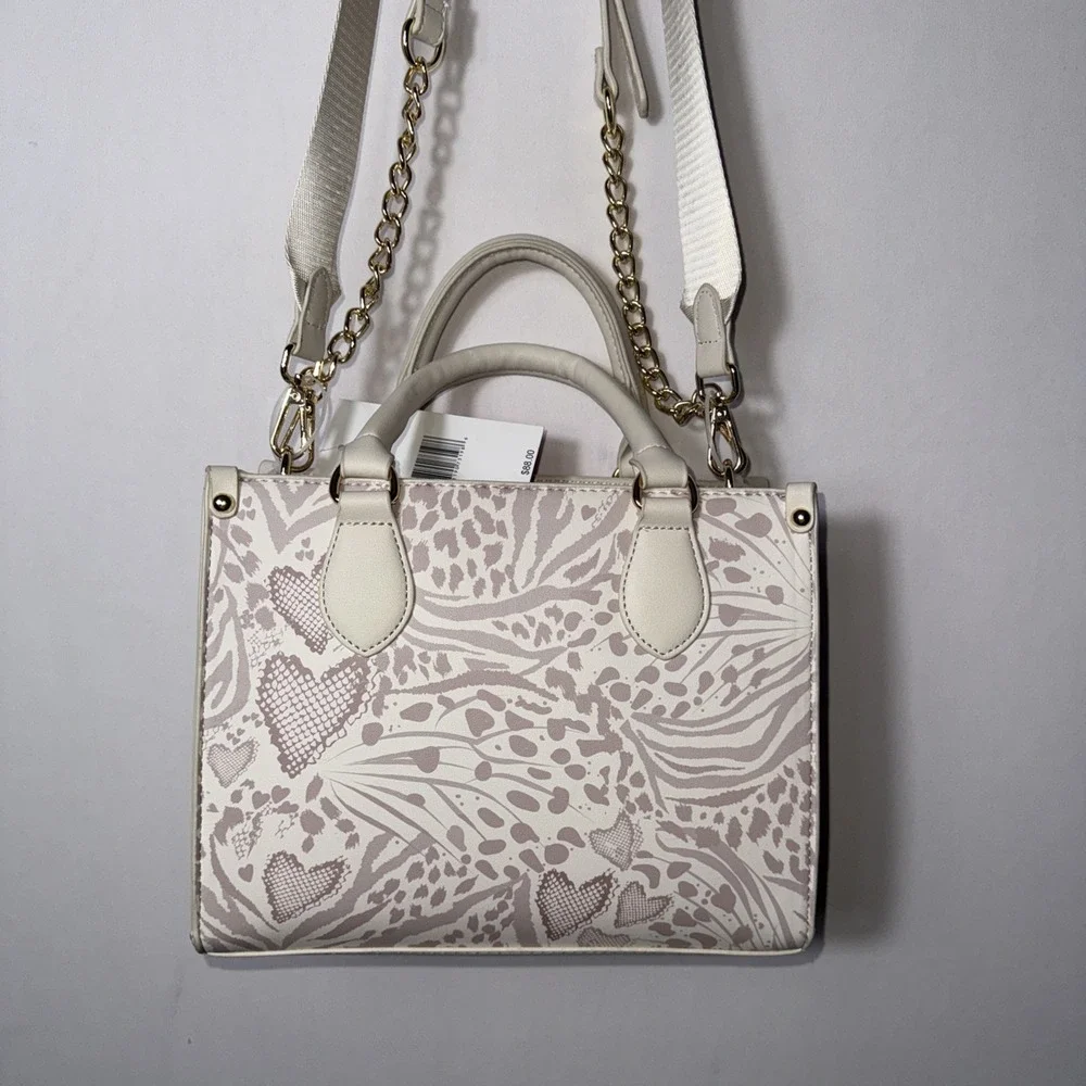 BETSEY JOHNSON Womens‎ NWT Crossbody Satchel Top-Handle Bag/Card Case/Wide Strap